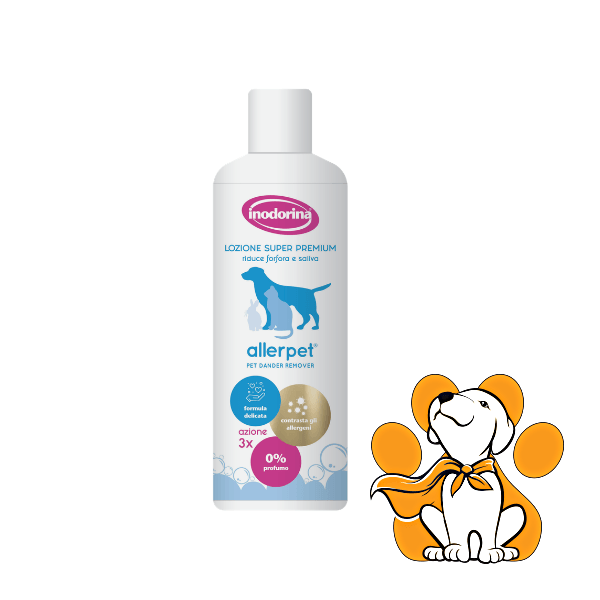 Inodorina Allerpet Solution 355ml,Losion Za Uklanjane Peruti i Alergena Sa Dlake