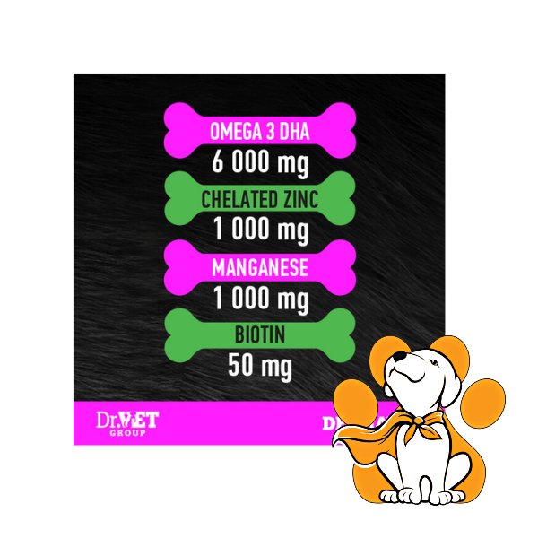Thumbnail: Dr VET Dermavet 100 Tableta, Tablete Za Zdravlje Kože i Kvalitet Dlake