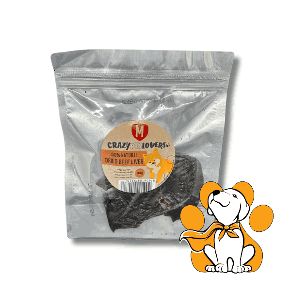 Crazy Pet Lovers 100% Sušena Goveđa Jetrar 80g