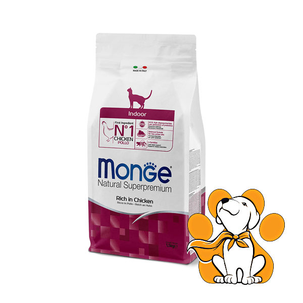 Monge Natural Superpremium Indoor, Chicken 1.5kg, Hrana Za Prevenciju Gojaznosti