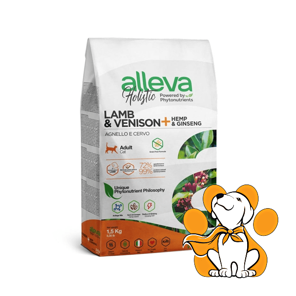 Alleva Holistic Cat Adult Lamb&Venison 1.5kg, Dehidrirana Hrana Za Odrasle Mačke