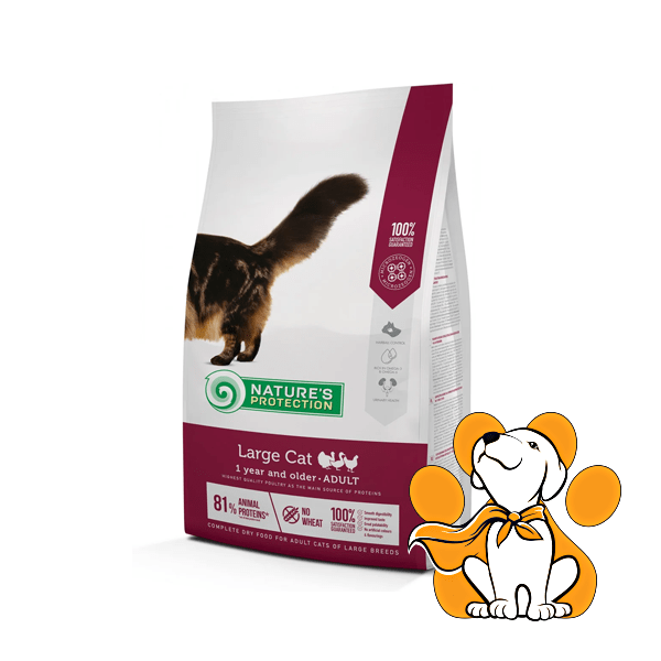 Nature's Protection Large Cat Poultry 2kg, Suva Hrana Za Odrasle Mačke