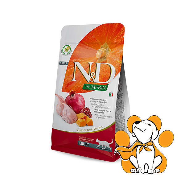 N&D Pumpkin Quail & Pomegranate Recipe 300g, Hrana Za Odrasle Mačke