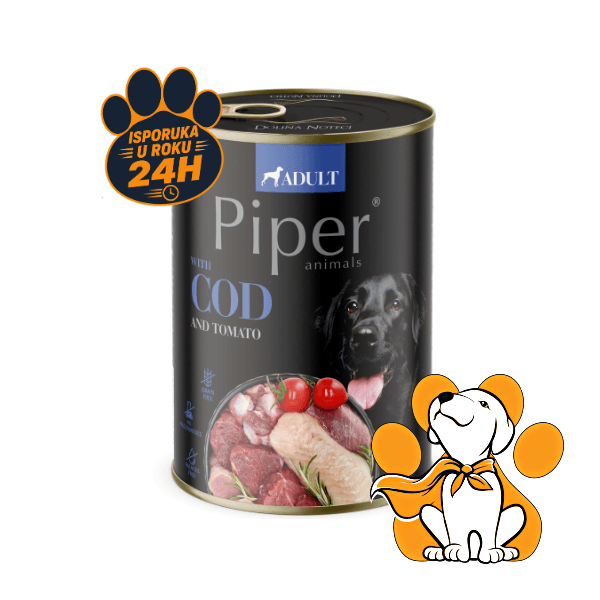 Piper Dog Cod Fish 400g, Vlažna Hrana Za Pse Sa Bakalarom