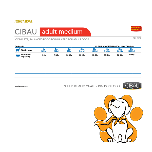 Thumbnail: CIBAU Adult Medium 2.5kg, Suva Izbalansirana Hrana Sa Piletinom