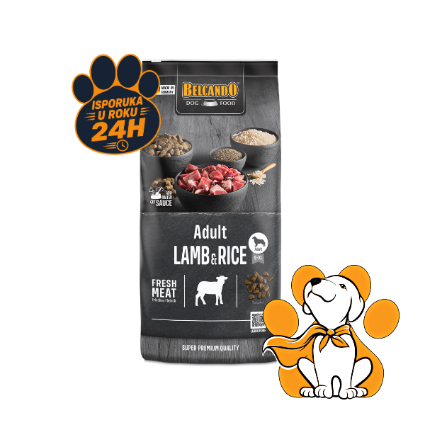 BELCANDO Adult Lamb & Rice 12,5kg, Granule Sa Ukusnom Jagnjetinom