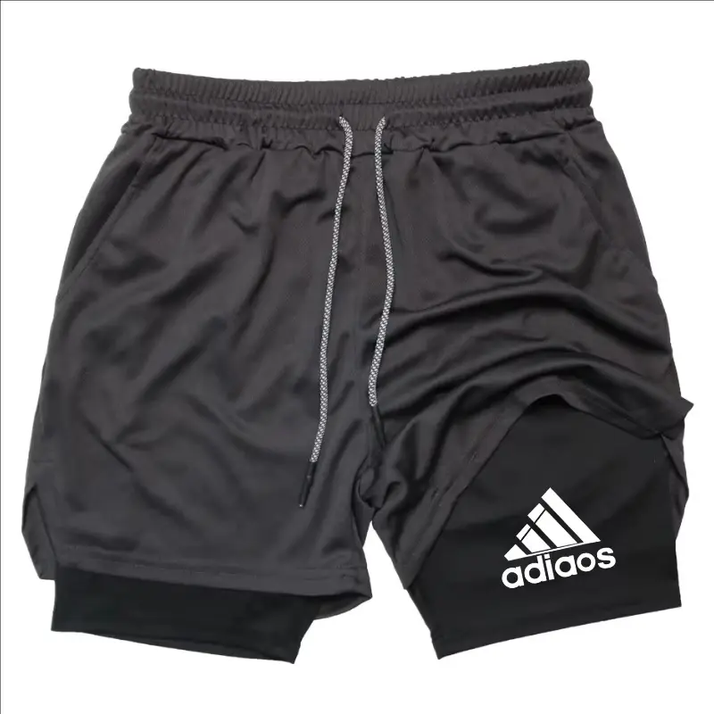 Thumbnail: Men'S Compression Shorts Summer Gym Fitness Running Training Sports Shorts Two-I