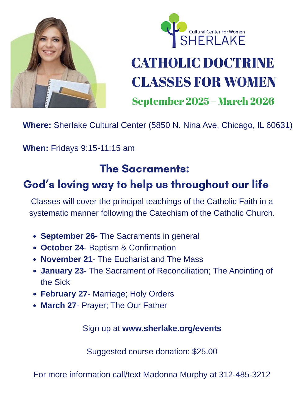 Catholic Doctrine Classes for Women 2025-2026