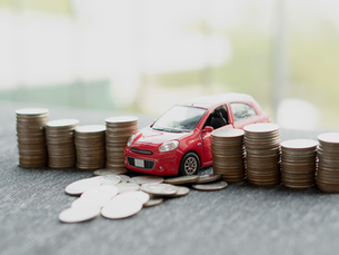 a car and money