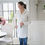 Thumbnail: Linen long sleeved tunic blouse  XS-XL
