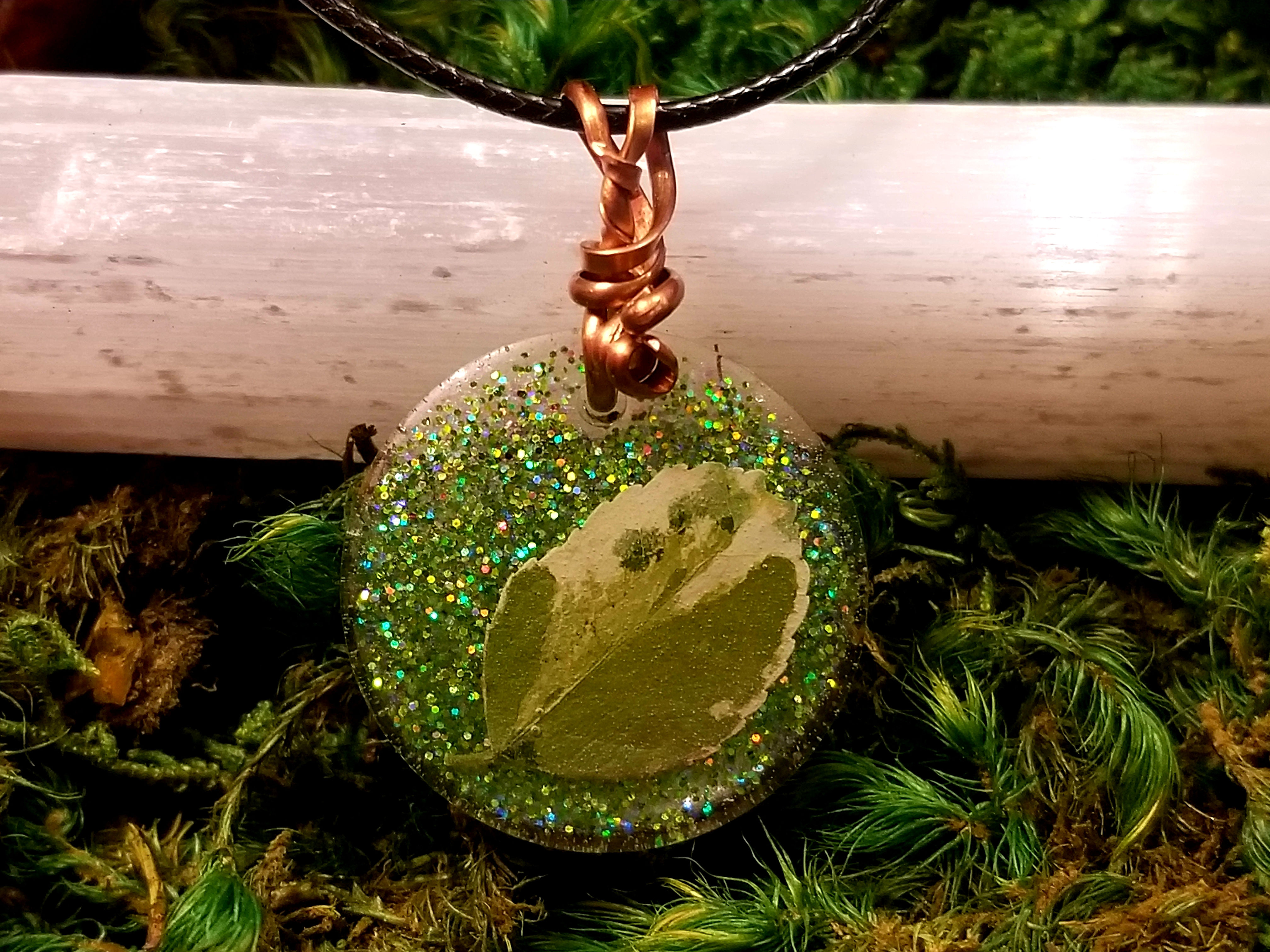 Real Flower Resin Pendant