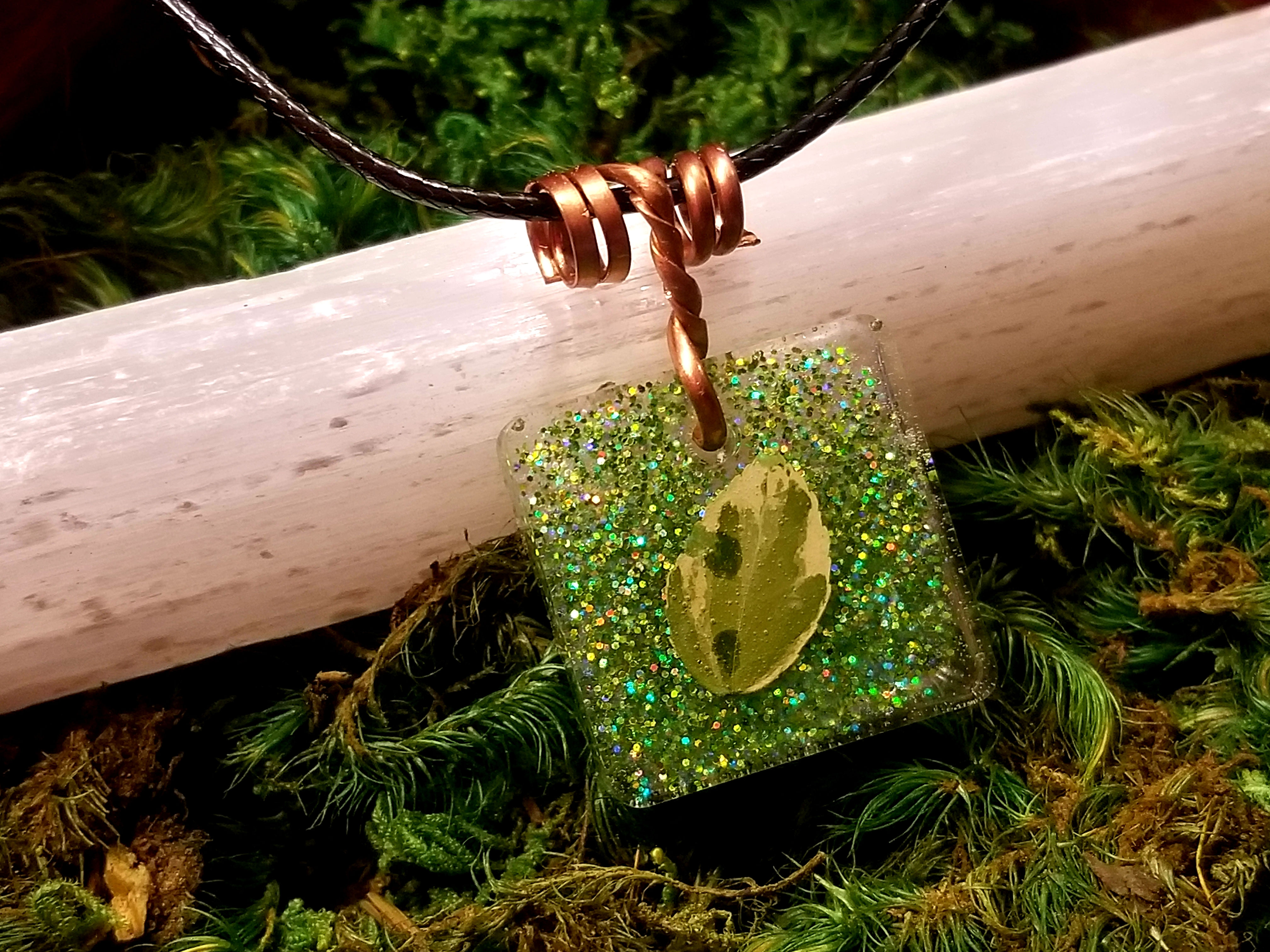 Real Flower Resin Pendant