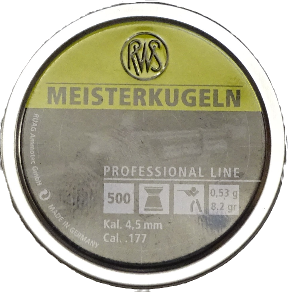 RWS Meisterkugeln LG 4.50 - 1 Karton (25000 Stück)