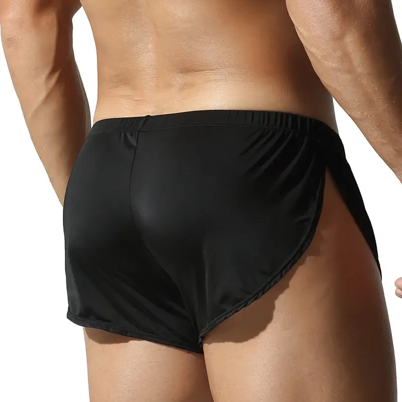 Thumbnail: TAUWELL Men's Fashionable Breathable Ice Silk Home Pants High-Waisted Casual