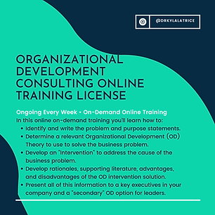 (License Course) Organizational Developm