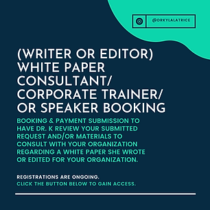 White Paper Consultant Speaker or Traine