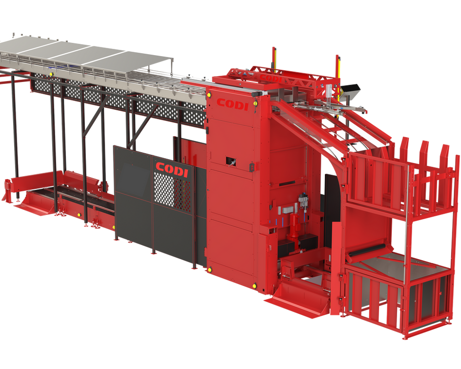 CODI Manufacturing DPL-1000 high-speed automated can depalletizer engineered for enterprise packaging lines running up to 1,400 CPM