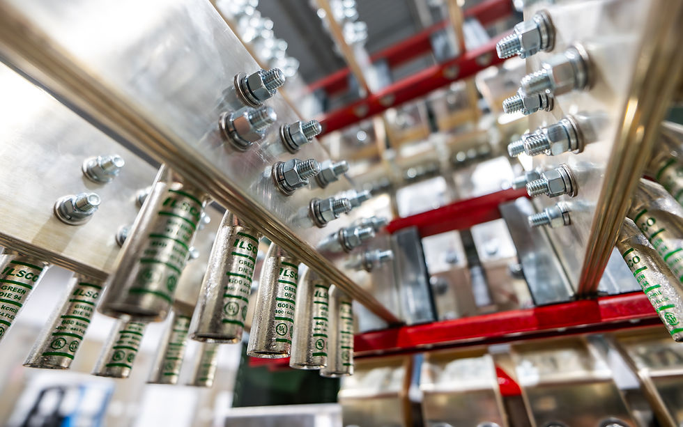 Busbars in a switchboard