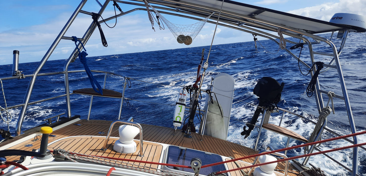 Yacht Solar Arch Valkiry Design for Najad 49, Port Solent Marina, UK