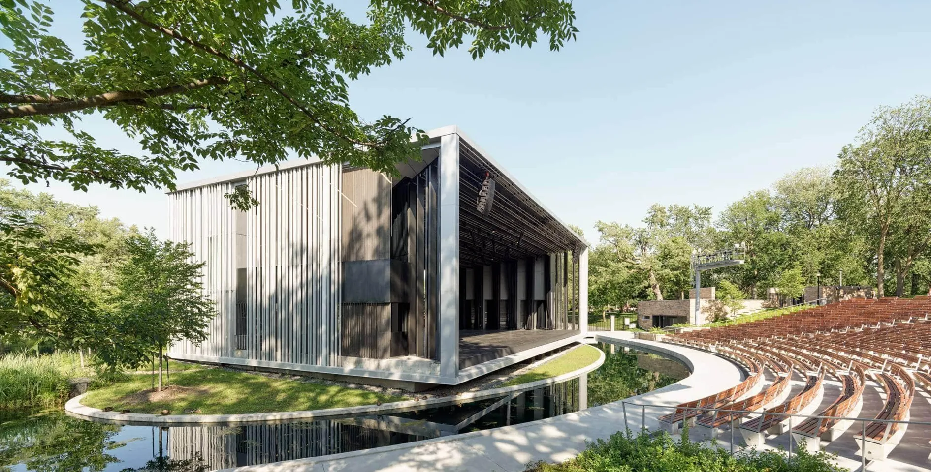 Redesign La Fontaine Park’s Iconic Théâtre de Verdure (2023). Image courtesy of Adrien Williams