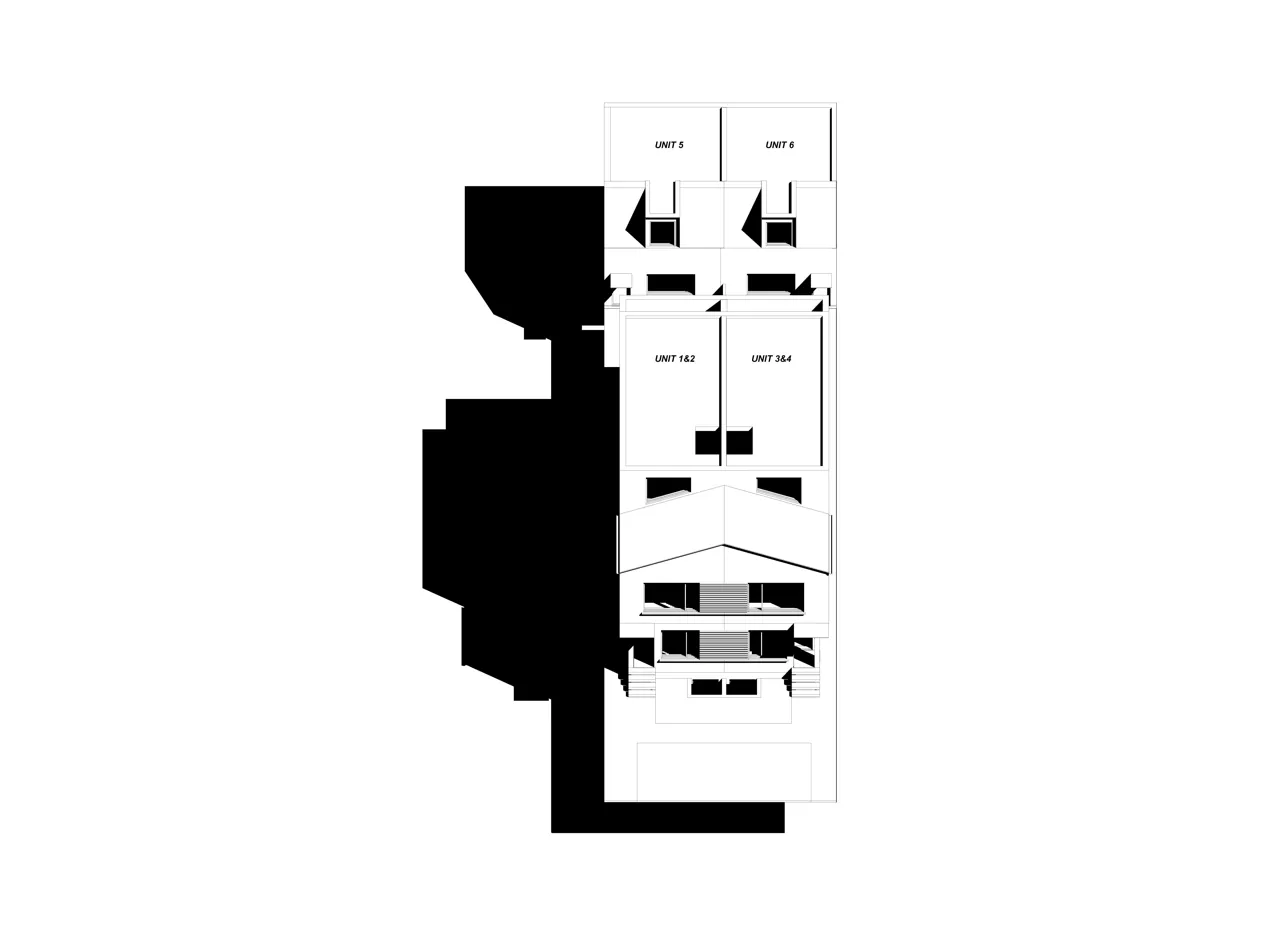 Montrose Sixplex. Image courtesy of: Gabriel Fain Architects