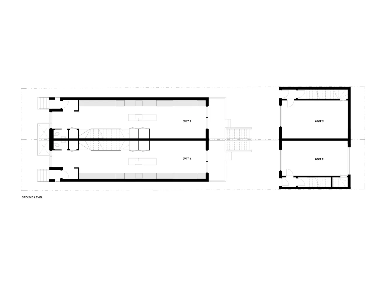 Montrose Sixplex. Image courtesy of: Gabriel Fain Architects