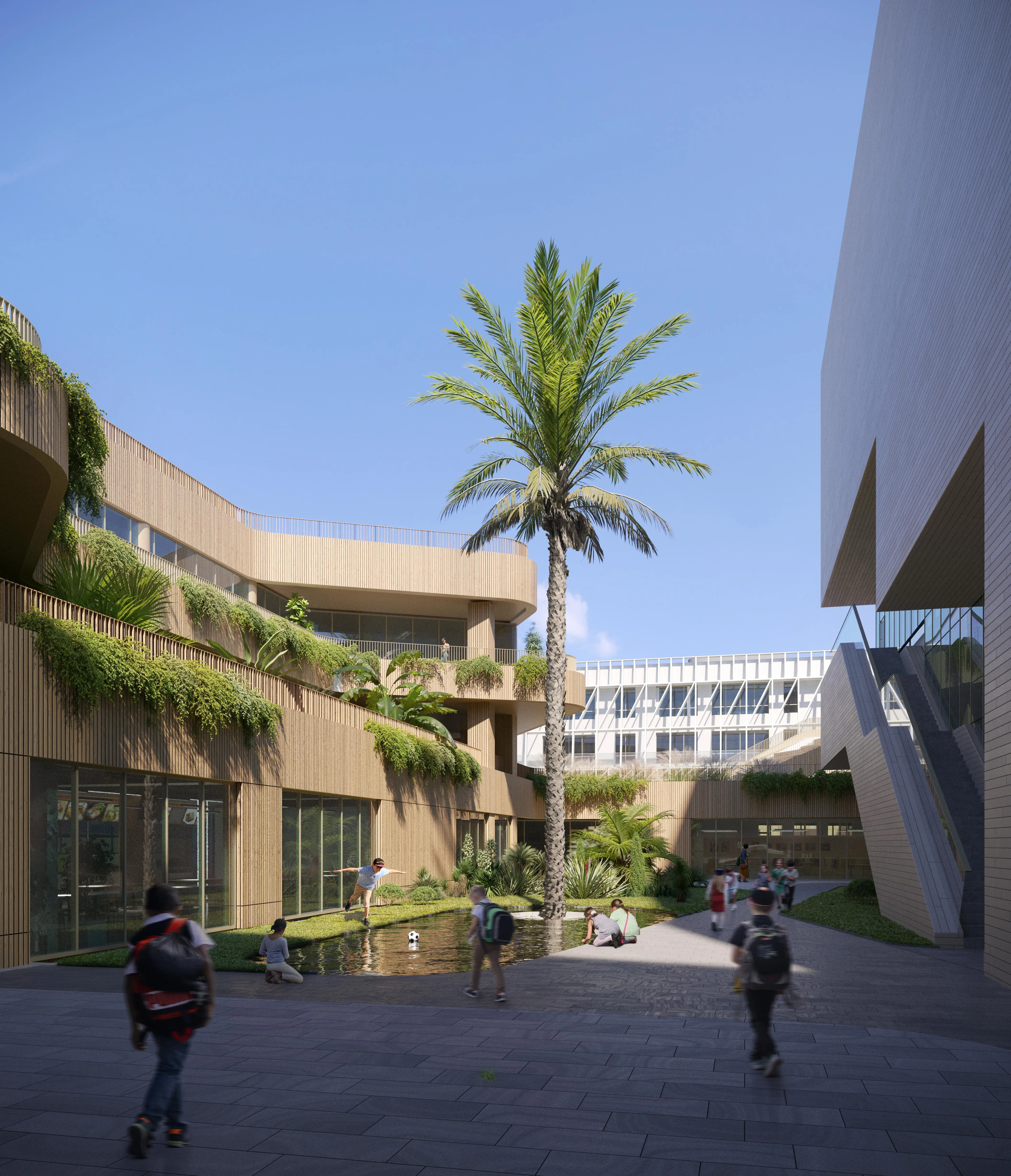 Educational Complex Sirius: A Miniature City for Learning. Image courtesy of: ATRIUM
