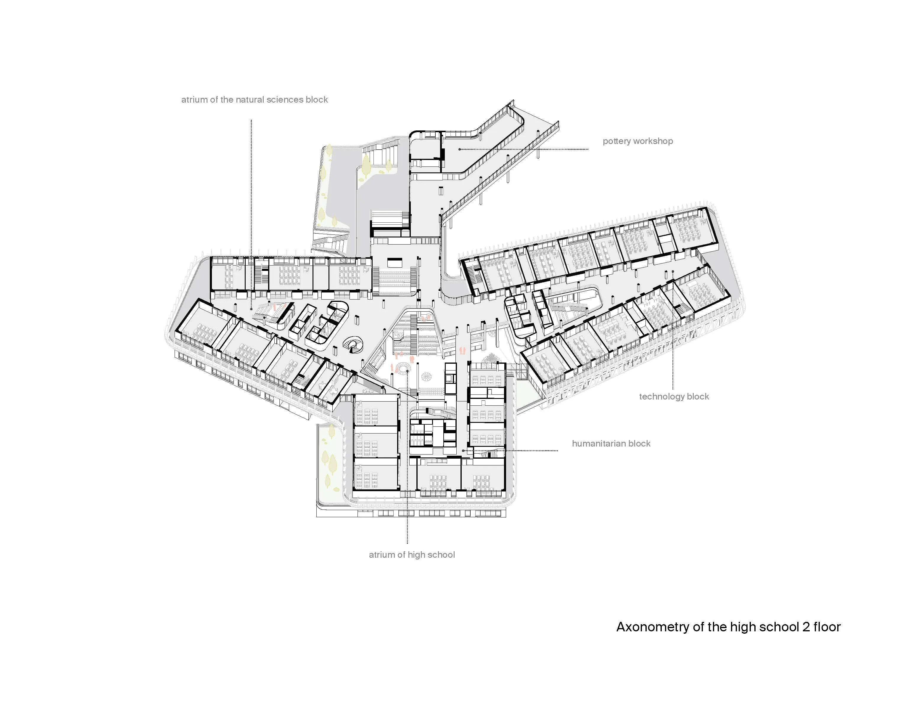 Educational Complex Sirius: A Miniature City for Learning. Image courtesy of: ATRIUM