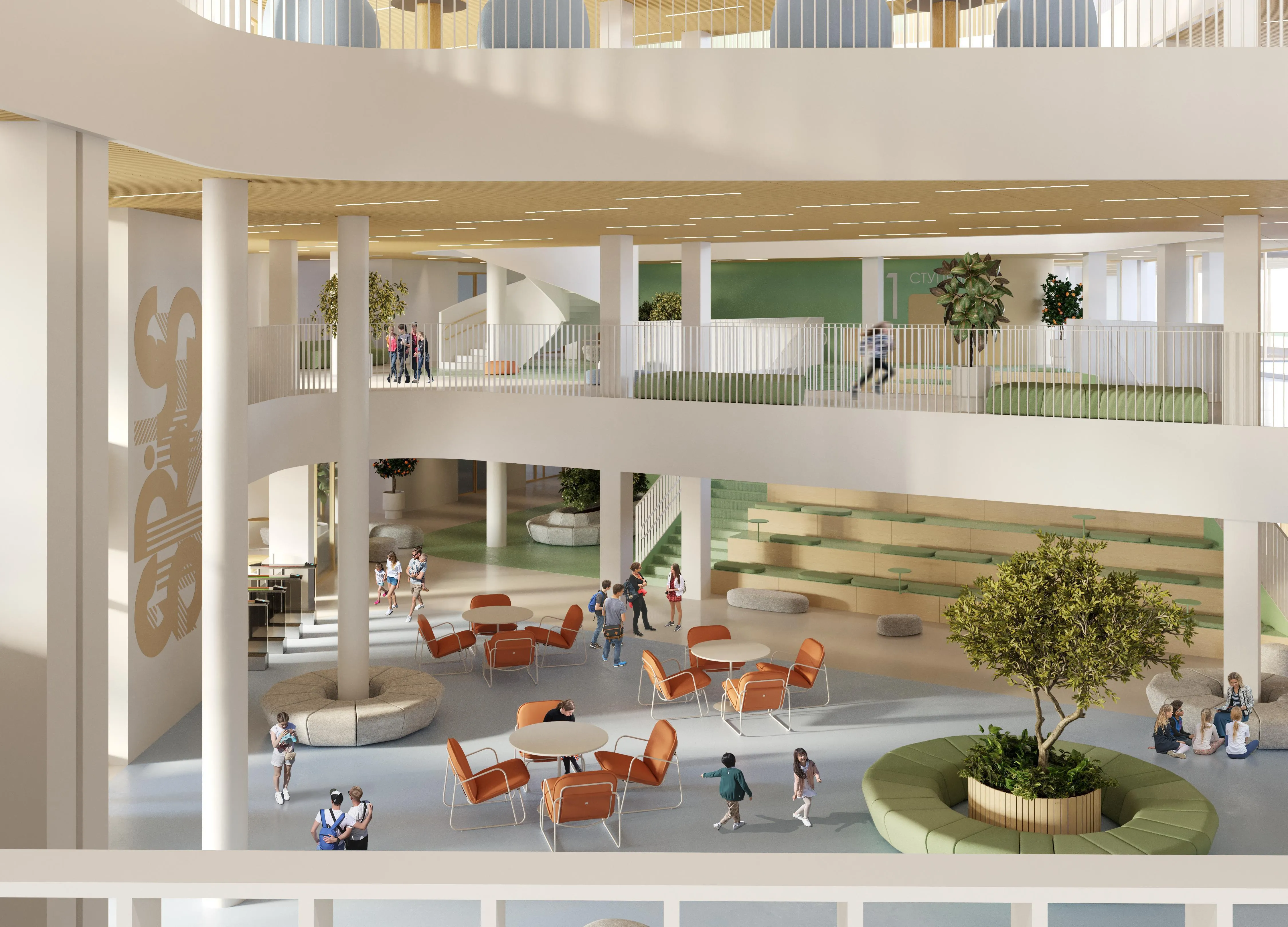 Educational Complex Sirius: A Miniature City for Learning. Image courtesy of: ATRIUM