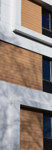 Project made with Trespa System. Image courtesy of: Trespa