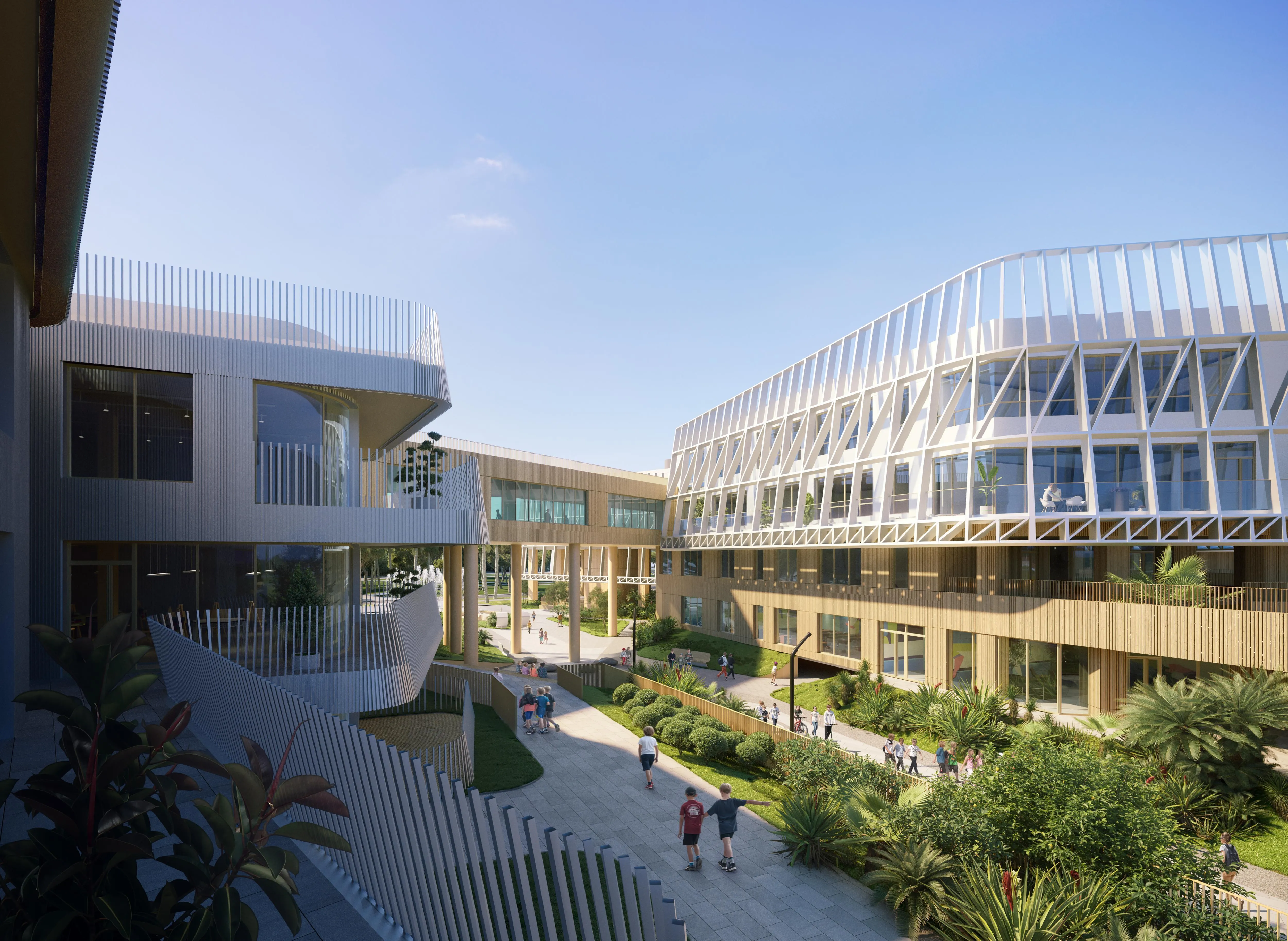 Educational Complex Sirius: A Miniature City for Learning. Image courtesy of: ATRIUM