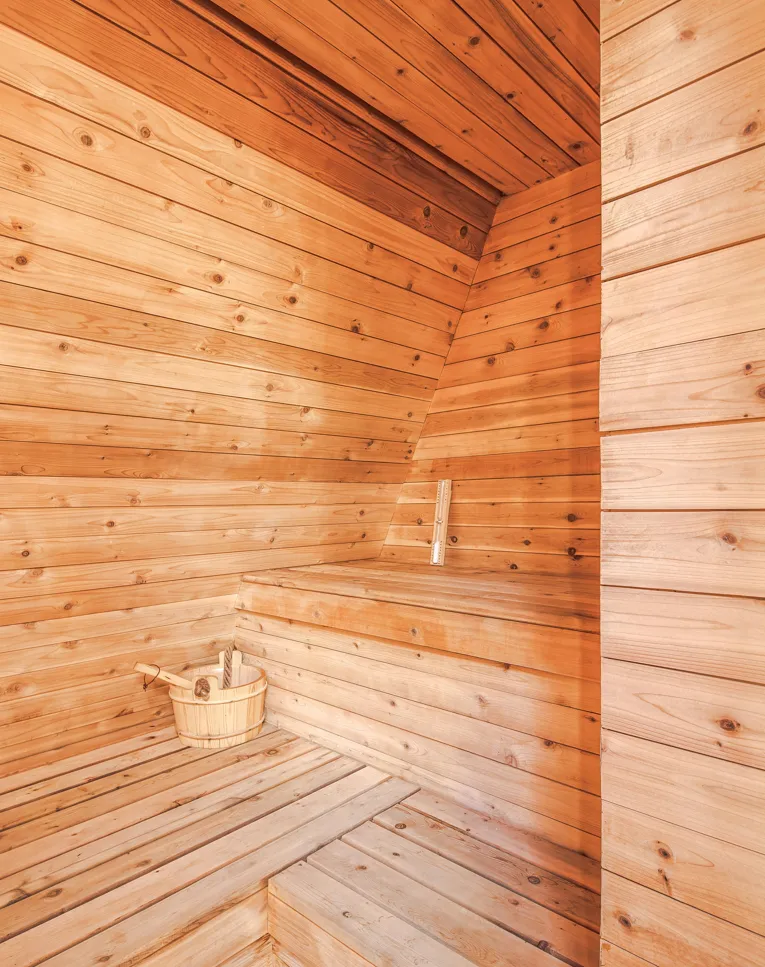 Modern A-Frame Yoga Retreat. Photography by Simon Howell