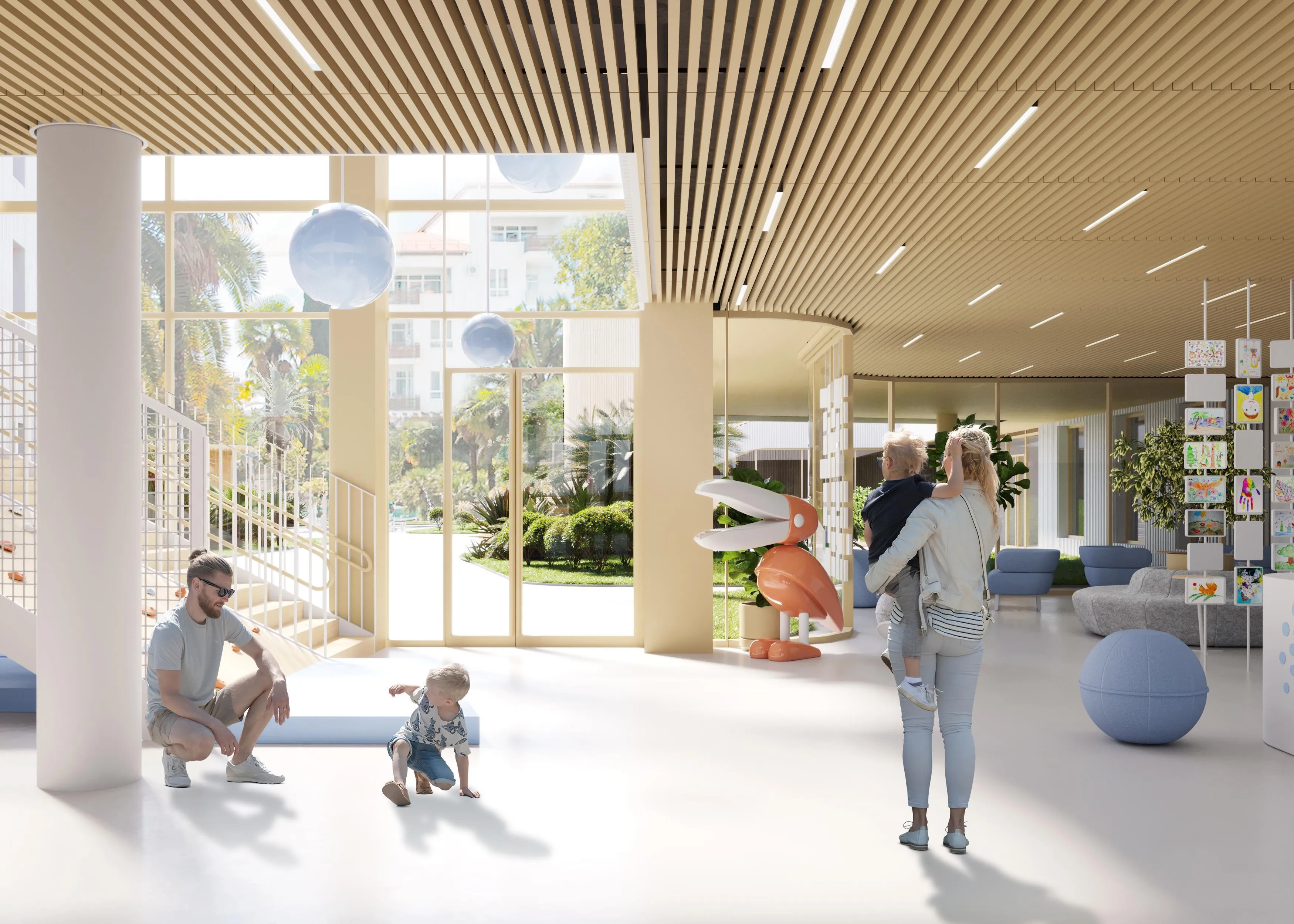 Educational Complex Sirius: A Miniature City for Learning. Image courtesy of: ATRIUM