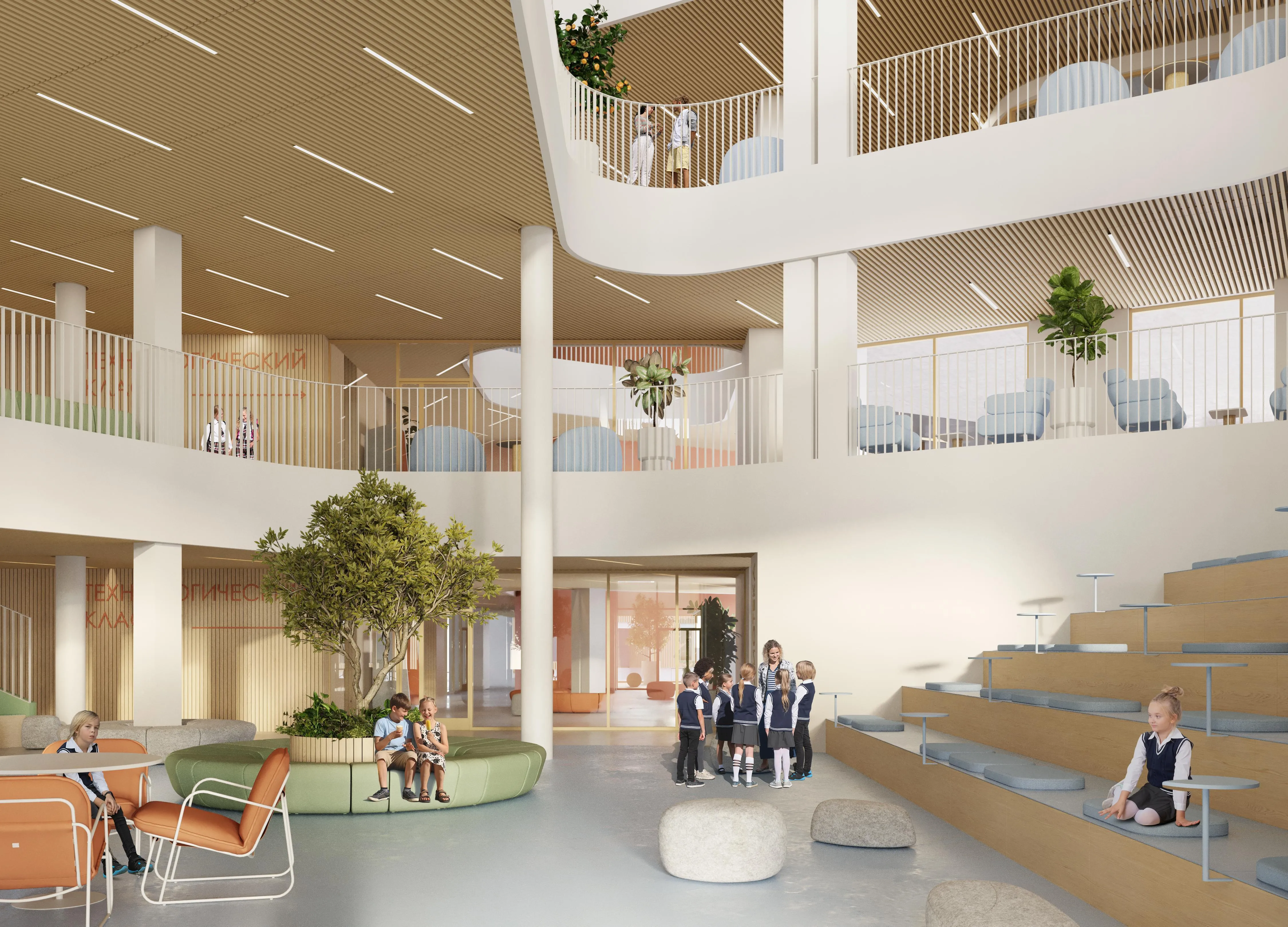 Educational Complex Sirius: A Miniature City for Learning. Image courtesy of: ATRIUM