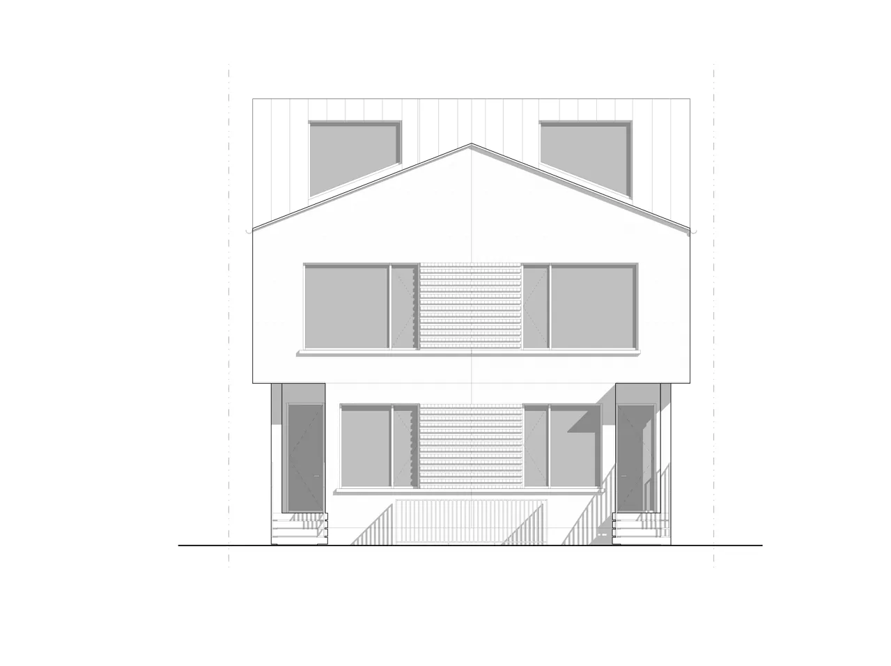 Montrose Sixplex. Image courtesy of: Gabriel Fain Architects