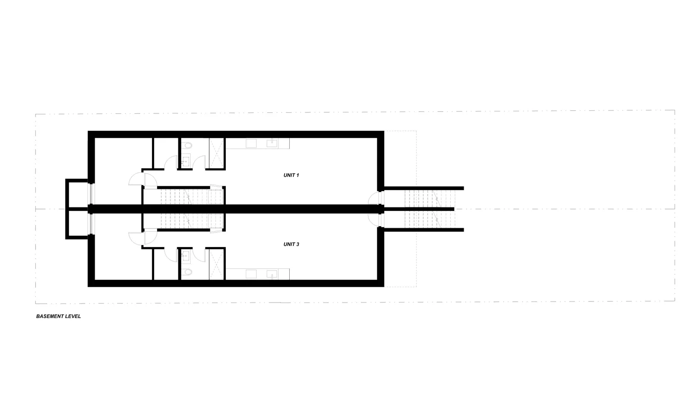 Montrose Sixplex. Image courtesy of: Gabriel Fain Architects