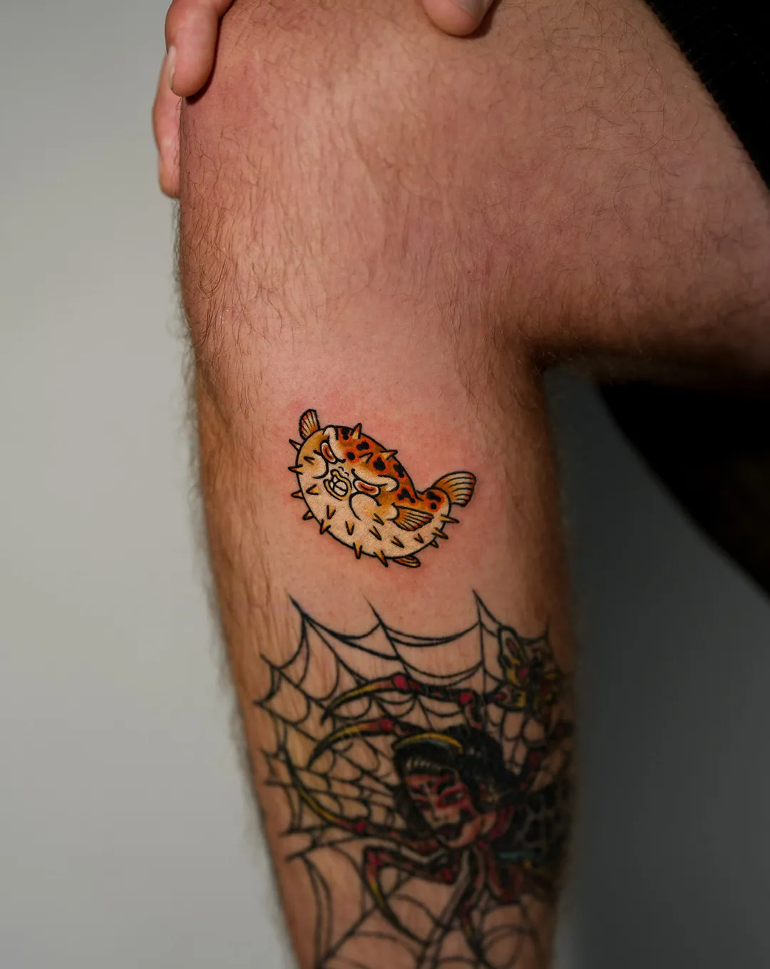 Horimaroo traditional Japanese pufferfish flash tattoo — Seoul Ink Tattoo, Gangnam Seoul