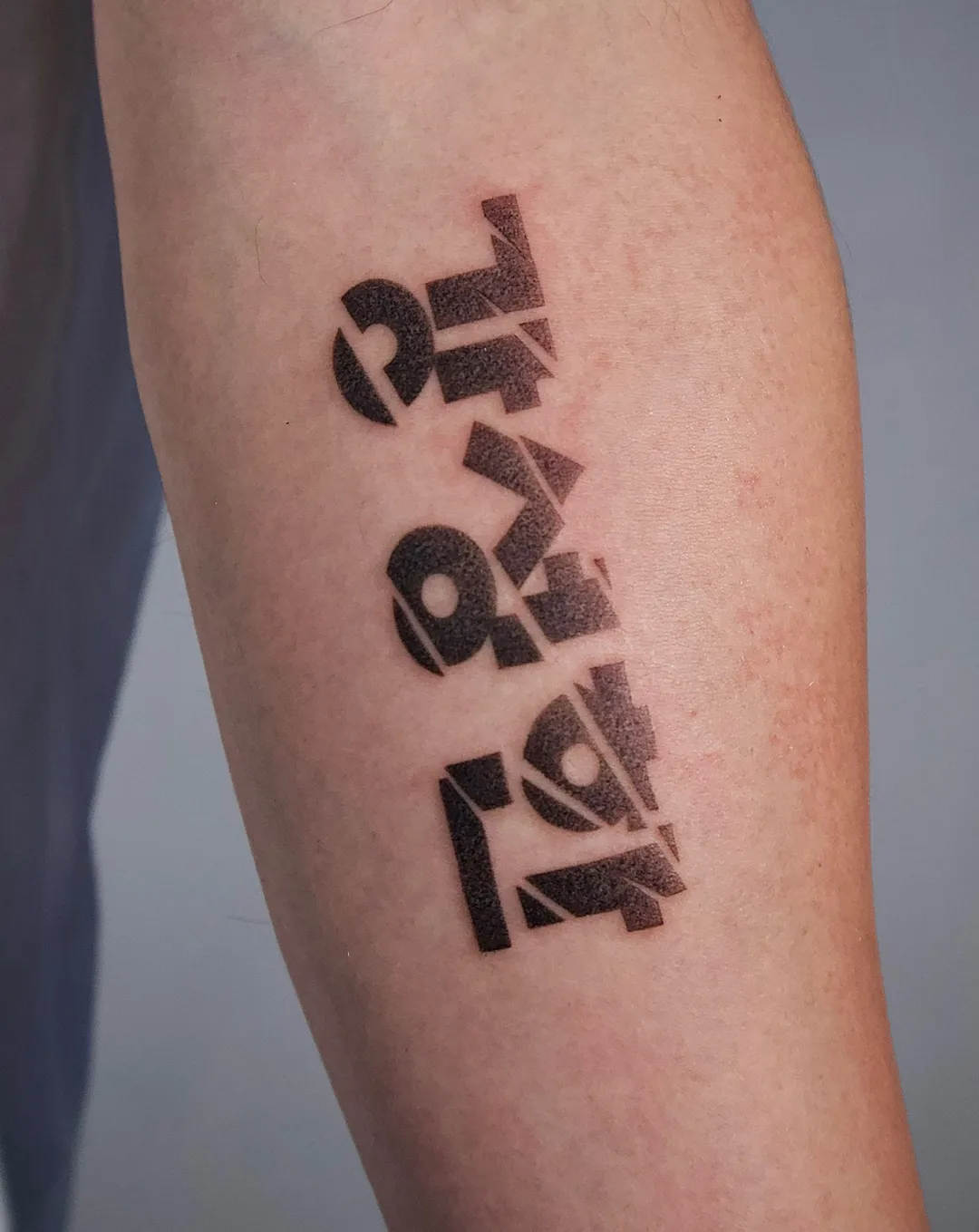 Walk-in Korean hangul lettering tattoo on forearm — Seoul Ink Tattoo, Gangnam Seoul