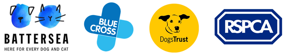 Logos of Animal Rescue Centres in the UK