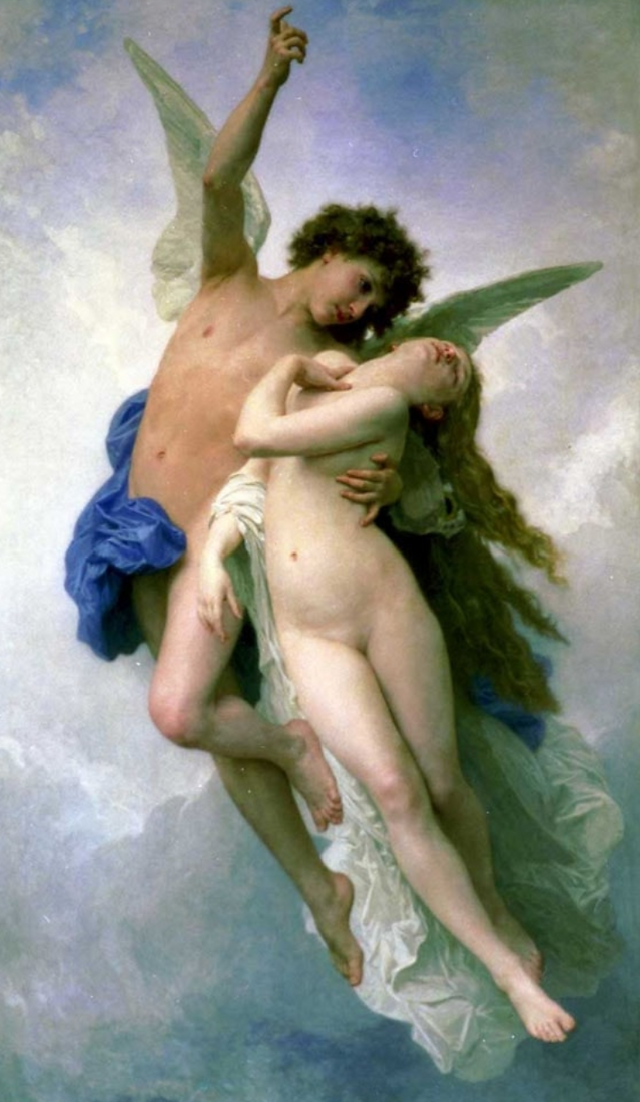 Psyche et L'amour painting which was David Beckham's tattoo reference.
