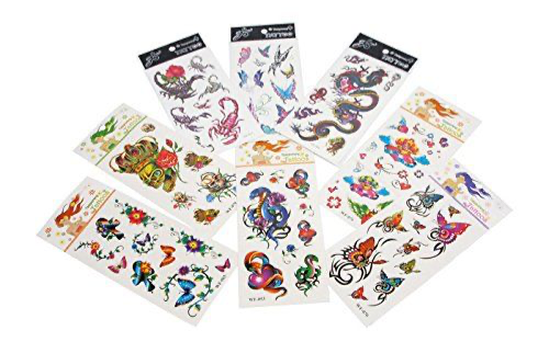 Multipacks of temporary tattoos.