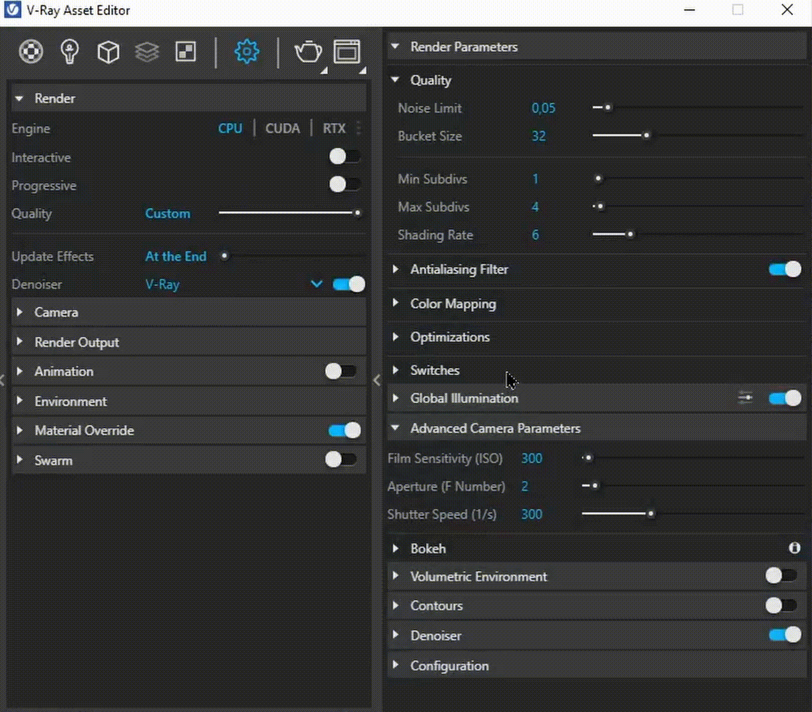 Check list Vray