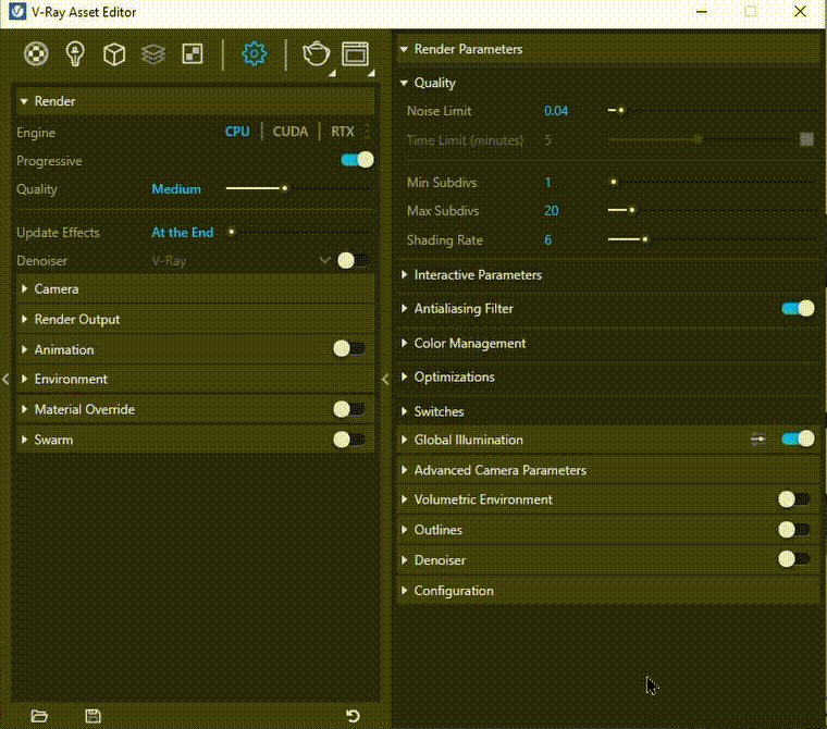 Check list Vray