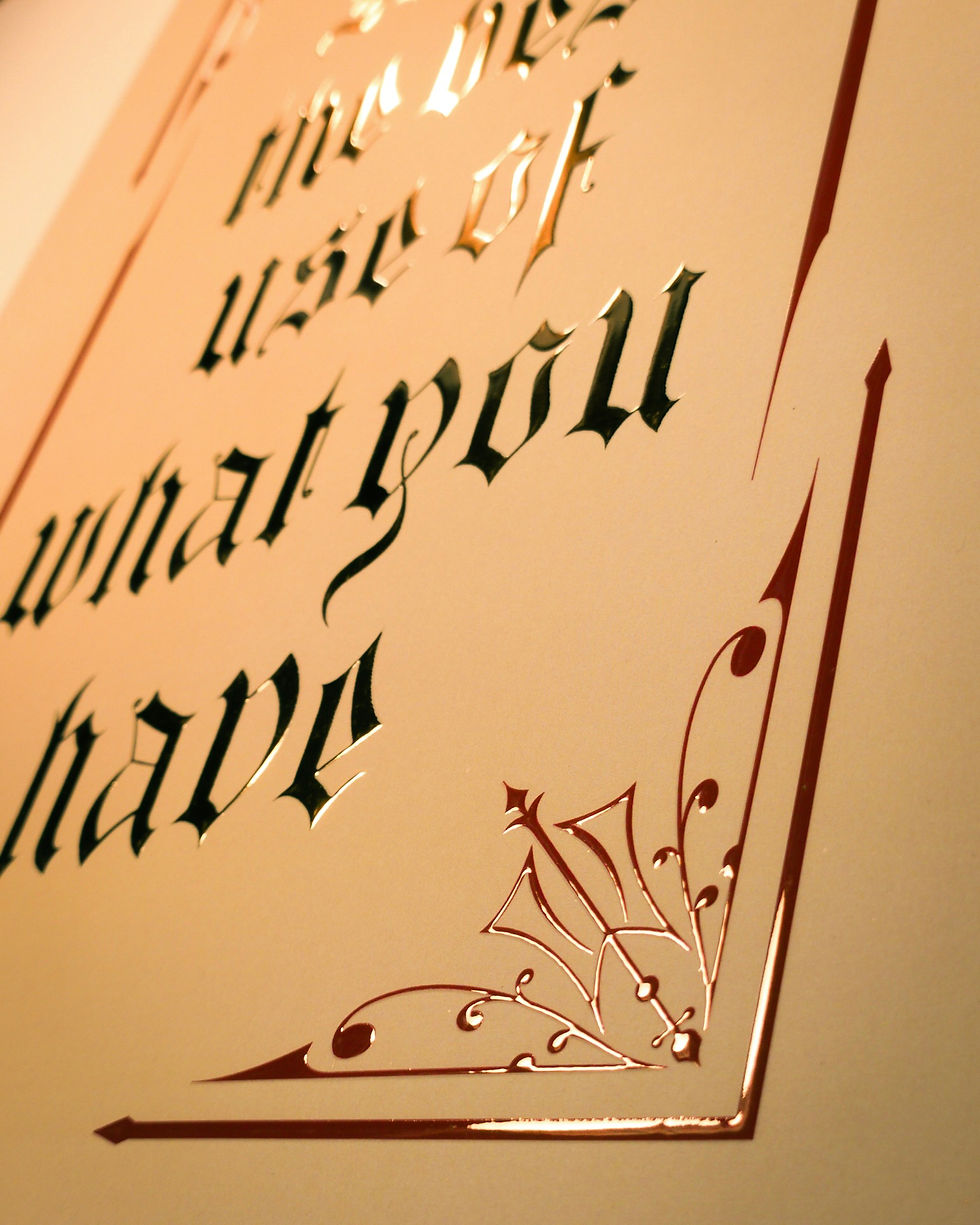 Thumbnail: Artwork Print "Make the best use of what you have" (Light Edition) 3 sizes