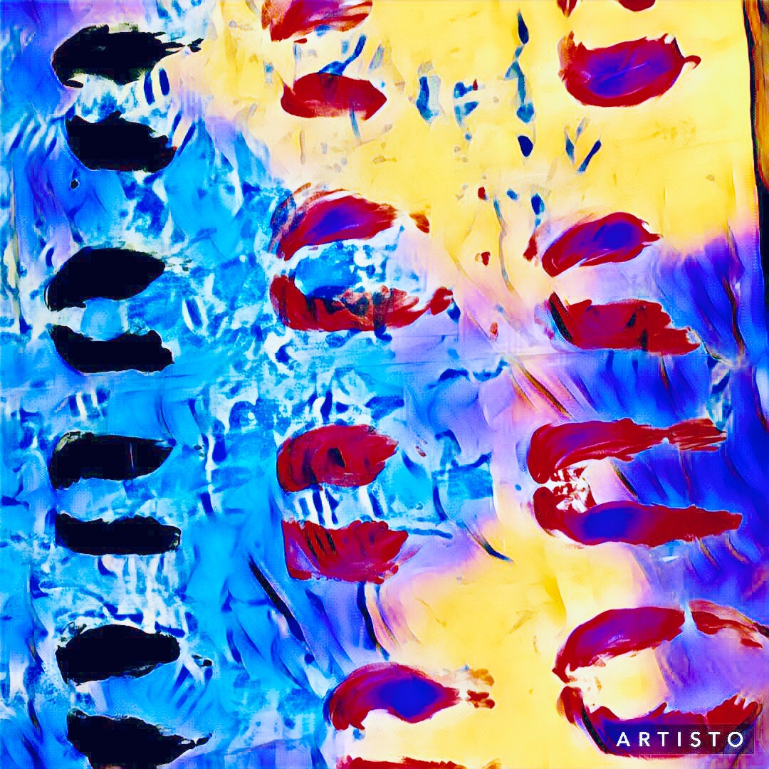 Huellas, Denver 2018, Mix Acrylic Oil on Cnvas