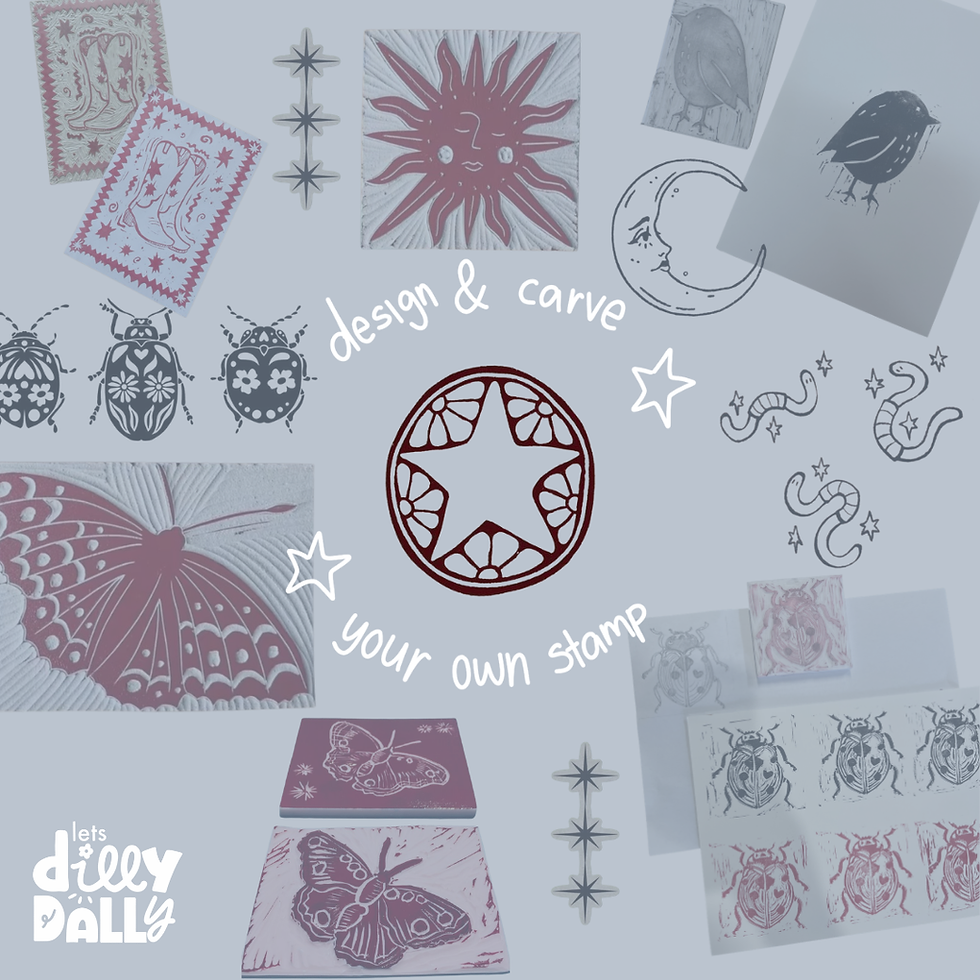 design & carve your own stamp