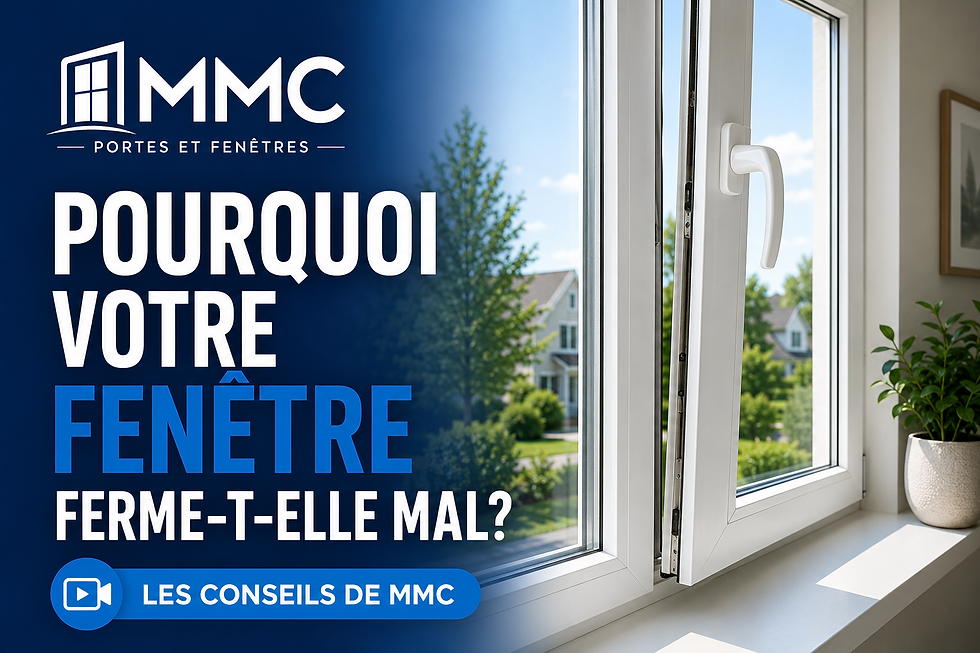 Pourquoi votre fenêtre ferme-t-elle mal?