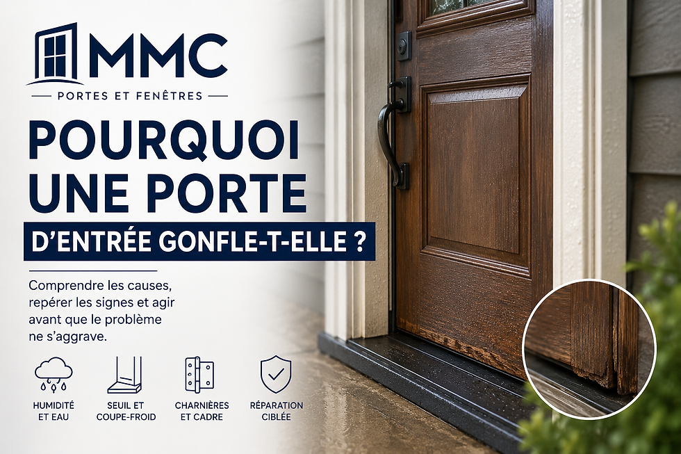 Pourquoi une porte d'entrée gonfle-t-elle?
