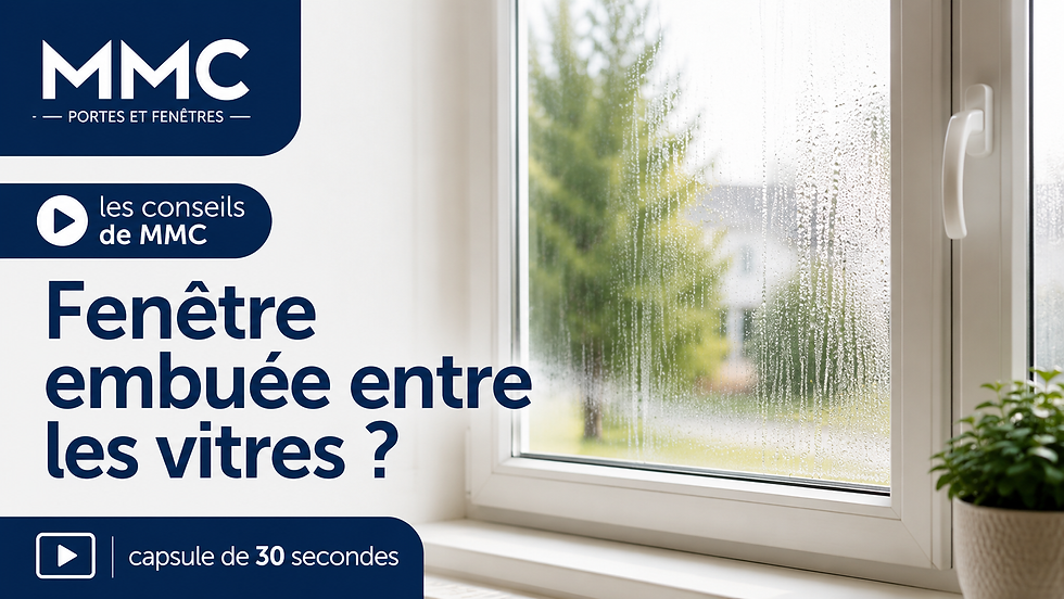 Fenêtre embuée entre les vitres?