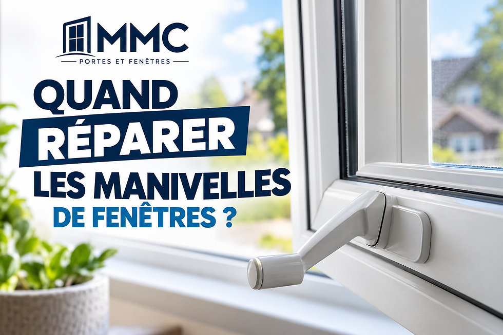 Quand réparer les manivelles de fenêtres?